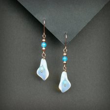 Kolczyki z opalitem i agatem