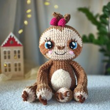 Leniwiec pluszowy, Urocza przytulanka dla dziecka, Maskotka na prezent