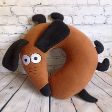 Maskotka Zabawka Pies, Poduszka na szyje, Zagłówek