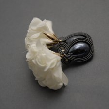 klipsy sutasz z kwiatkiem