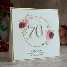 Personalizowana kartka na 70 urodziny, BH 50