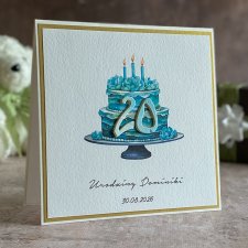 Personalizowana kartka na 20 urodziny, BH 31