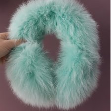 LIS NATURALNY * NOWE NAUSZNIKI Z LISA * JASNY TUSKUS * SELEDYNOWE * MIĘTOWE