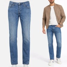 Jeansy męskie Jack & Jones Tim Original Slim Straight niebieskie W36 L32 Hu110