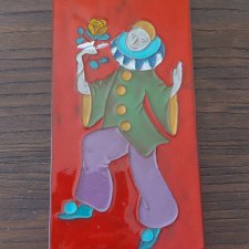 Dekoracyjna płyta ceramiczna  vintage  Belgia