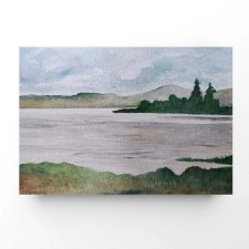 Pejzaż - obraz  akwarela