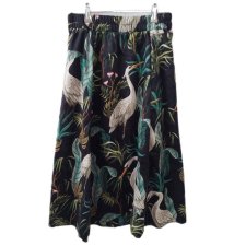 Welurowa spódnica żurawie