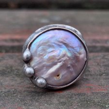 Perła po prostu - pierścionek regulowany