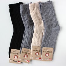 4 x Skarpetki kaszmirowe damskie 35-38