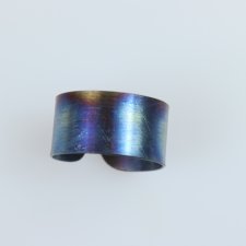 pierścionek  tytanowy  "mgławica"