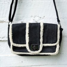TOREBKA DŻINSOWA Z KOŻUSZKIEM