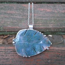 Duży liść - wisiorek