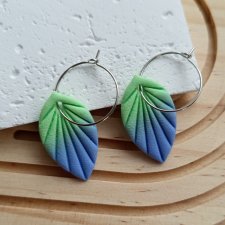 "Flora I" - kolczyki z gliny polimerowej.