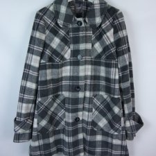 Next flauszowa kurtka w kratę z wool 14 / 42