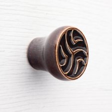 Gałka do mebli ciemnobrązowa, wz.19