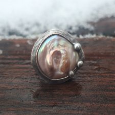 Perła po prostu - pierścionek regulowany