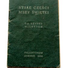 STAŁE CZĘŚCI MSZY ŚWIĘTEJ  KSIĄŻECZKA  1966