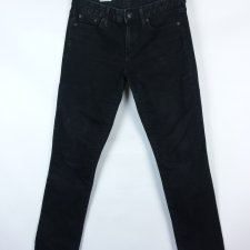 GAP damskie czarne spodnie dżins straight / 28 pas 78 cm