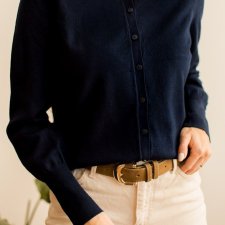 granatowy sweterek M