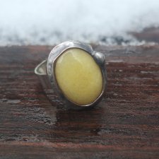 Żółty - pierścionek regulowany