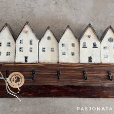 Wieszak Domki hand made