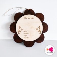 Metryczka urodzenia - kwiatuszek