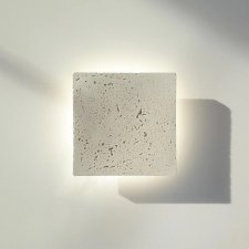 Quadratus — kwadratowy kinkiet LED, ręcznie wykonana geometryczna lampa ścienna, skandynawska minimalistyczna lampka nocna