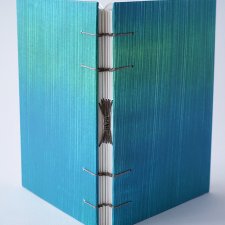 Notes - turkusowy morski zielony - w 100% ręcznie wykonany - szkicownik notatnik