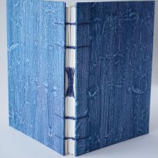 Notes - niebieski jeans - w 100% ręcznie wykonany - szkicownik notatnik