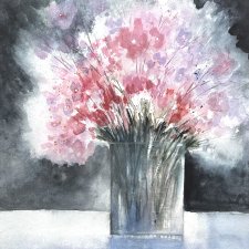 Wiosenny bukiet 42/30cm Akwarela Original