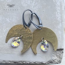 Kolczyki z kryształami Swarovskiego Moonlight