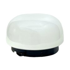 Plafon RZB – Niemcy, lata 70., szkło opalowe, 22 cm, E27