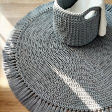 SZNURKOWY ZESTAW W STALOWYM KOLORZE