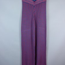 Zara dzianinowe proste spodnie wiskoza / S