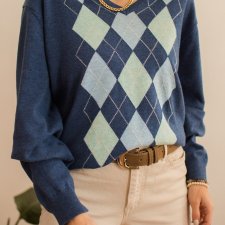 sweter w romby M/L Gant