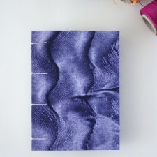 Notes - stalowy jeans szary niebieski - w 100% ręcznie wykonany - szkicownik notatnik