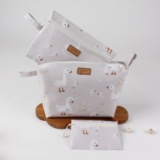 Komplet 3 kosmetyczek w kaczuszki