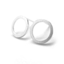 Srebrne kolczyki kółka