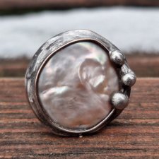 Perła po prostu - pierścionek regulowany