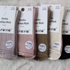 5 x Skarpetki bezuciskowe damskie 35-38