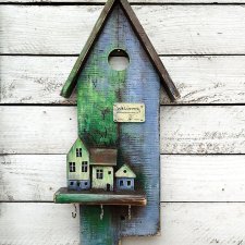 Drewniany wieszaczek na klucze - Leśny Zakątek