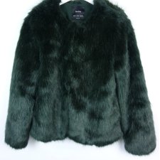 Bershka kurtka sztuczne futerko / M