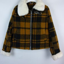 Divided by H&M lekko ocieplana kurtka krata / L