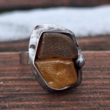 Surowy - pierścionek regulowany