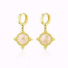 kolczyki ROYALS z kryształem górskim