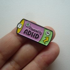PIN PRZYPINKA BATERIA ADHD
