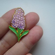 PIN PRZYPINKA BROSZKA KWIAT HIACYNT