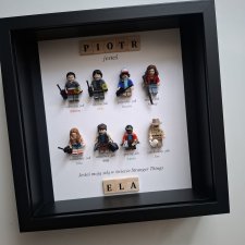 Personalizowana ramka Stranger Things walentynki, dzień taty, urodziny