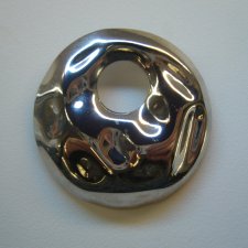 PIĘKNA DUŻA BROSZKA STAL NIERDZEWNA