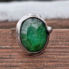 Szmaragd - pierścionek regulowany